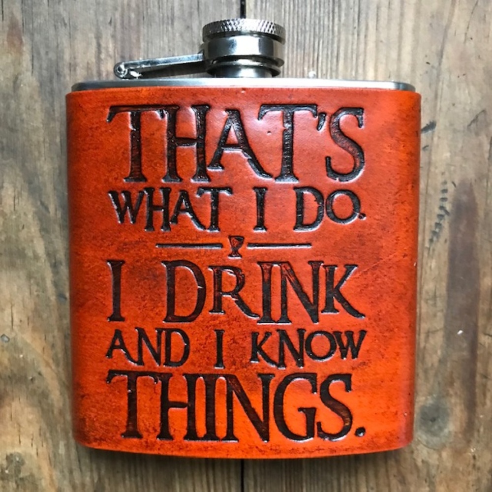 Tyrion Game of Thrones New Handmade Leather Flask